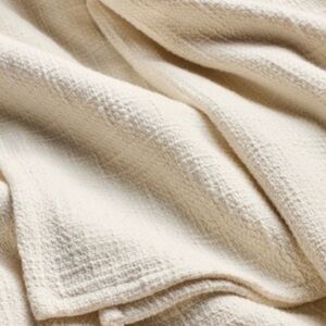 Full/Queen Cotton Slub Blanket Natural
- Casaluna